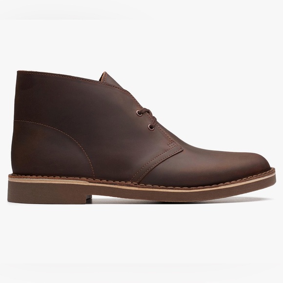 Clarks men's Bushacre 2 Lace Up Chukka Boot Dark Brown Leather US 11 1… - Picture 6 of 15